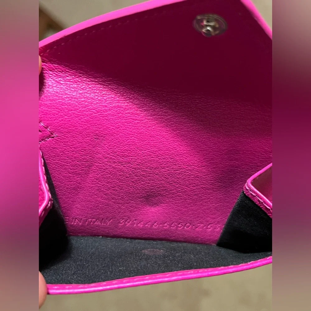 Balenciaga Hot Pink Papier Mini Wallet LIKE NEW! - Picture 8 of 10